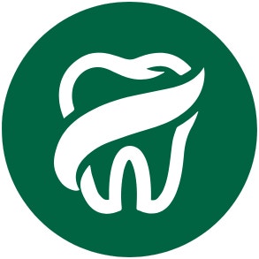green circle with tooth cartoon inside