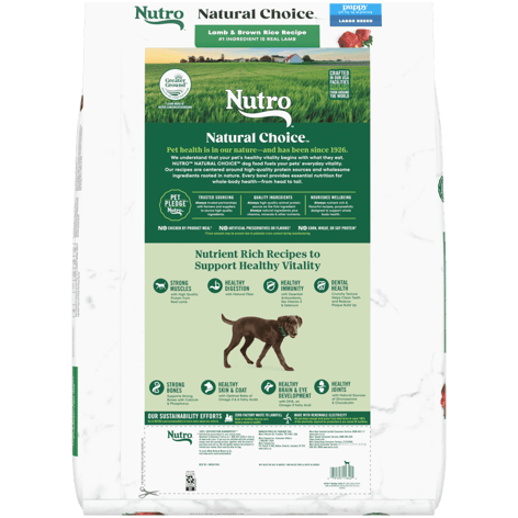 Large Breed Puppy Lamb Brown Rice Recipe