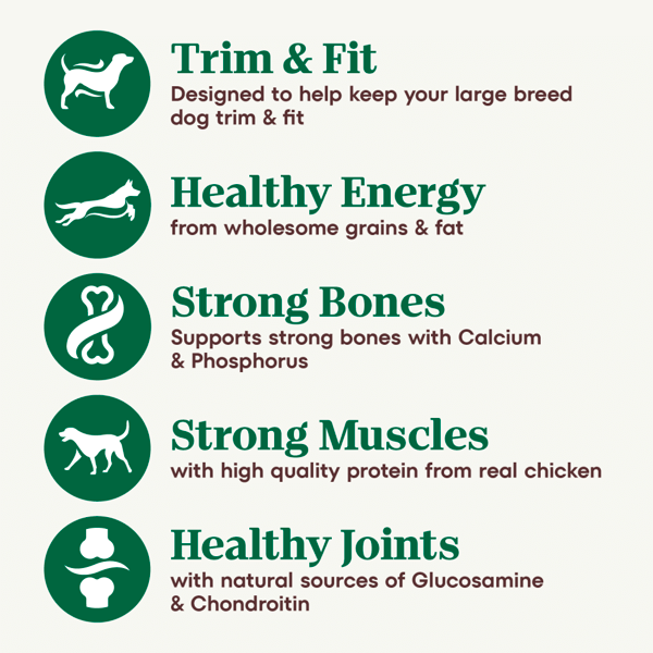Large Breed Senior Farm Raised Chicken Brown Rice Recipe