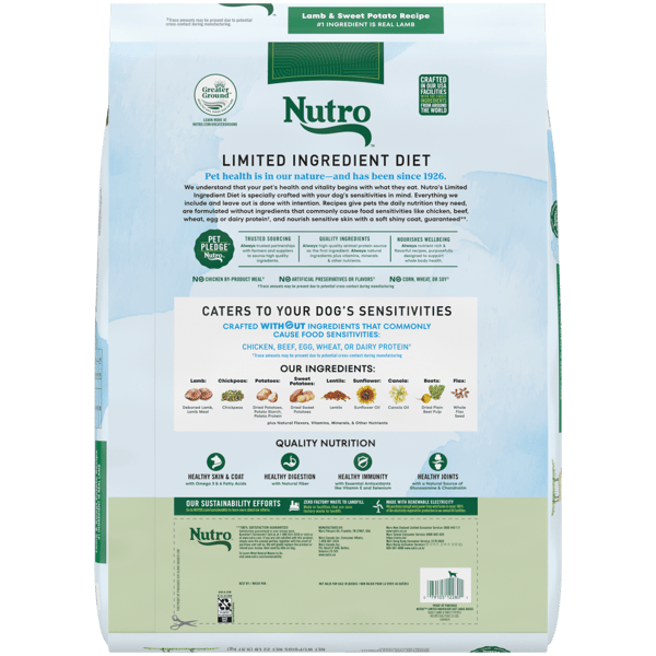 Nutro lamb large breed top