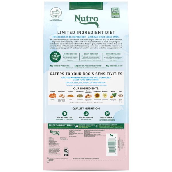 Nutro salmon dog food review discount