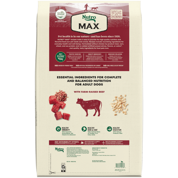 Nutro max dog food advisor sales