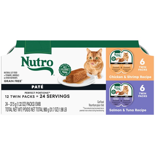 Paté Chicken & Shrimp Recipe and Salmon & Tuna Recipe Variety Pack image 1
