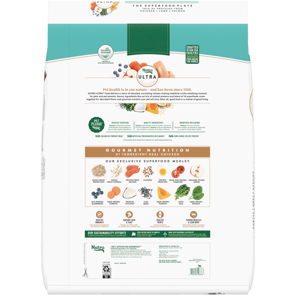 Senior The Superfood Plate with a Trio of Proteins from Chicken Lamb and Salmon