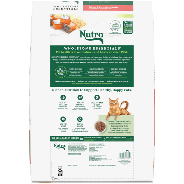 Nutro salmon cat food outlet