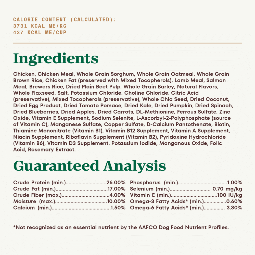 Small Breed Adult, The Superfood Plate with a Trio of Proteins from Chicken, Lamb and Salmon ingredients image