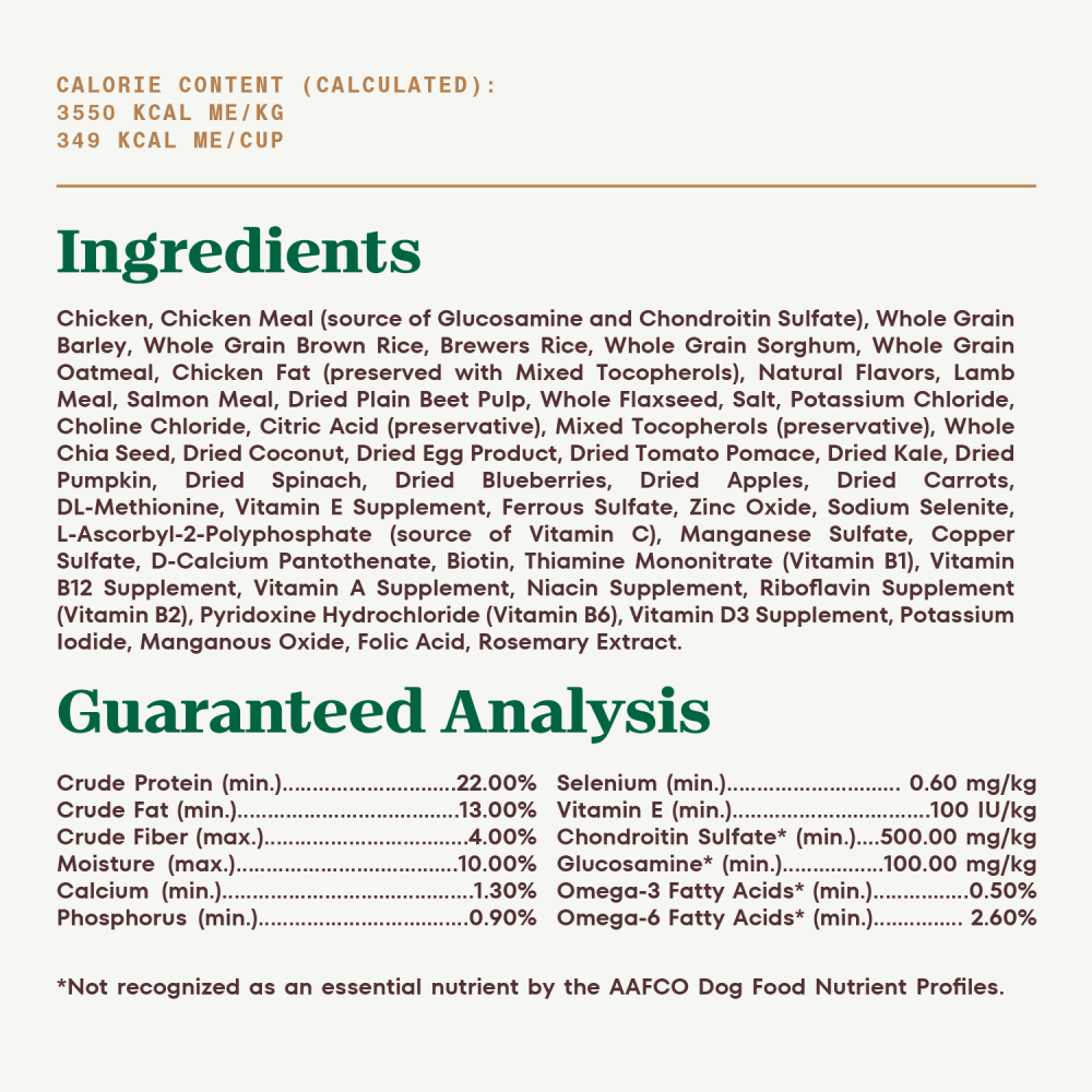 Large Breed Adult, The Superfood Plate with a Trio of Proteins from Chicken, Lamb and Salmon ingredients image