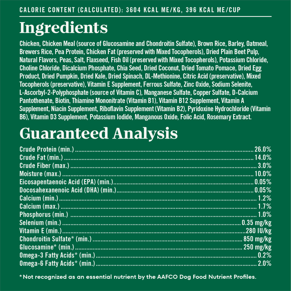 Natural Choice Large Breed Puppy Food Dry, Chicken & Brown Rice ingredients image