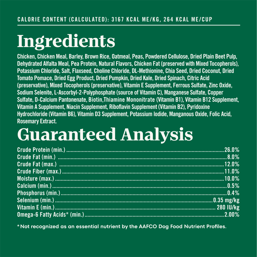 Natural Choice Adult Healthy Weight Dog Food, Chicken & Brown Rice Recipe ingredients image