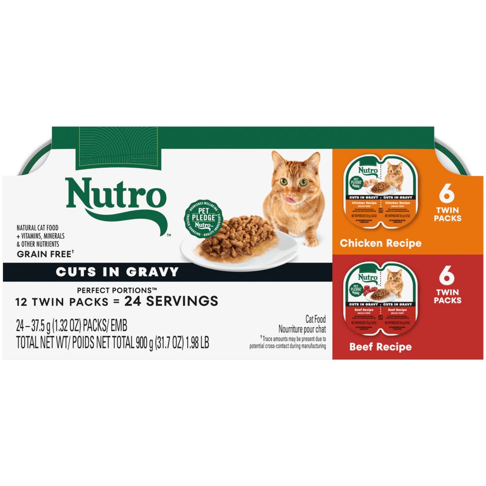 Wet Cat Food Nutro Max Cat Cuts In Gravy Chicken Recipe And Beef